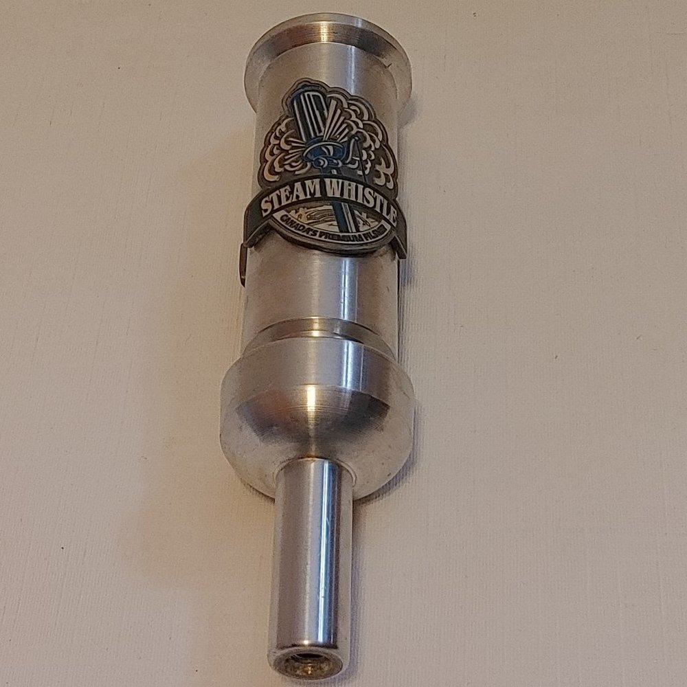 Vintage STEAM WHISTLE Draft Beer Tap Handle Medium Size